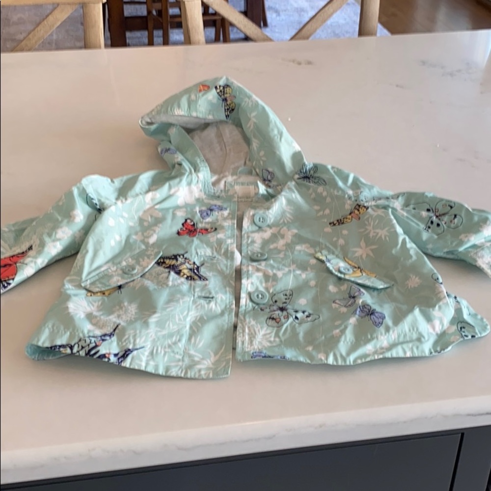 Baby gap cotton lined rain coat
